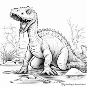 Shonisaurus Coloring Pages: The Ancient Water Beast 2