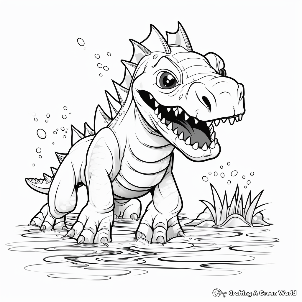 Shonisaurus Coloring Pages: The Ancient Water Beast 3
