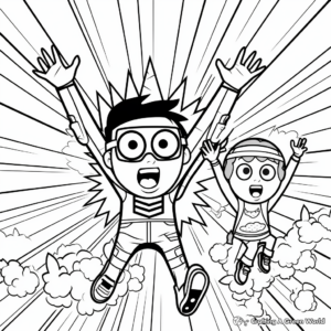 Silly April Fools Surprise Coloring Pages 2