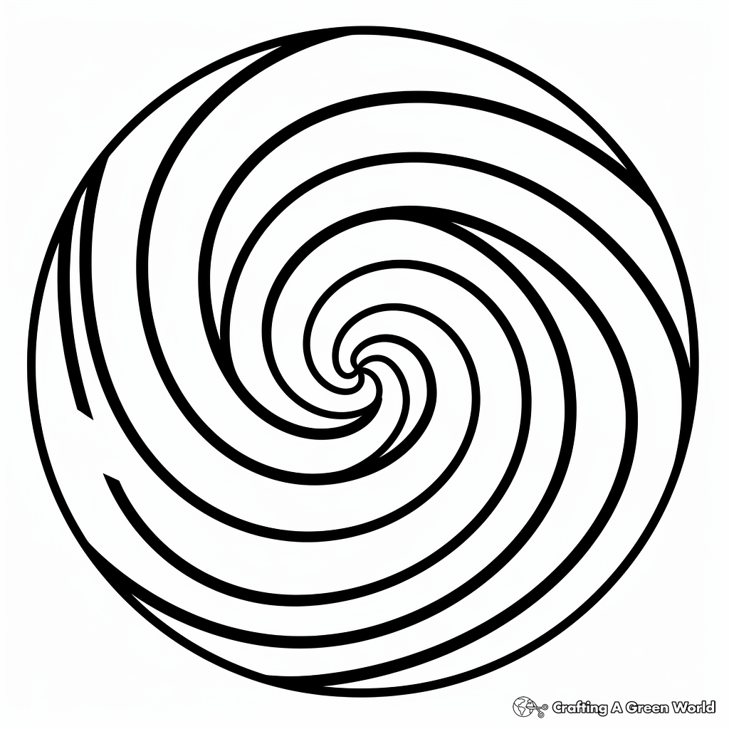 Simple and Easy Swirl Coloring Pages for Beginners 3