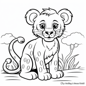 Simple Animal Coloring Pages for Beginners 2
