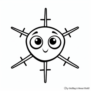 Simple Ash Cross Coloring Pages for Children 4