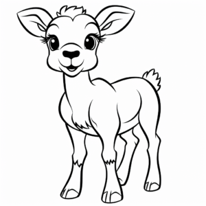 Simple Bighorn Sheep Outline Coloring Pages 4