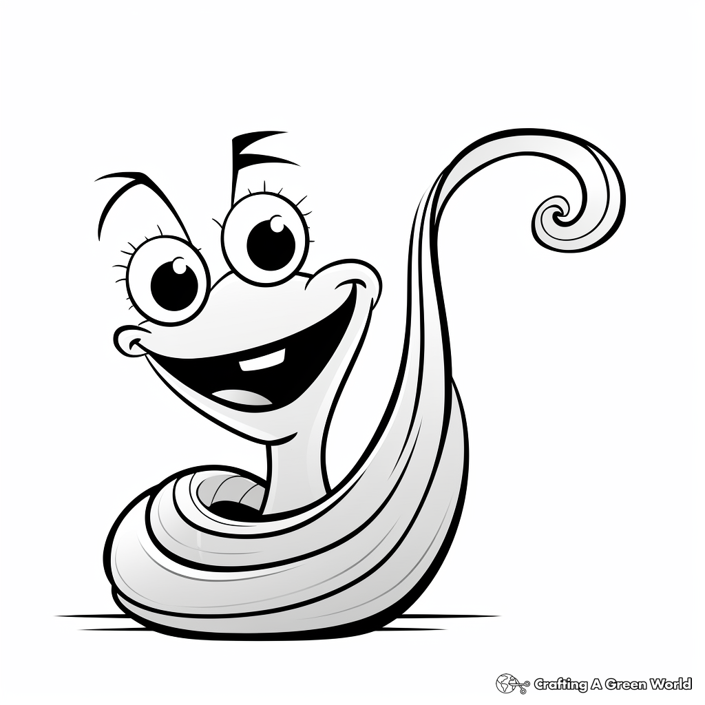 Simple Electric Eel Coloring Pages for Children 4