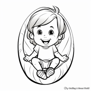 Simple Pecan Shell Coloring Pages for Toddlers 2