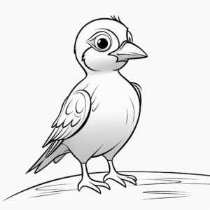 Simple Puffin Coloring Pages for Beginners 1