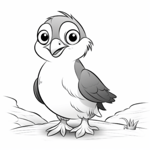 Simple Puffin Coloring Pages for Beginners 4