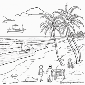 Simple-Seaside Coloring Pages 2