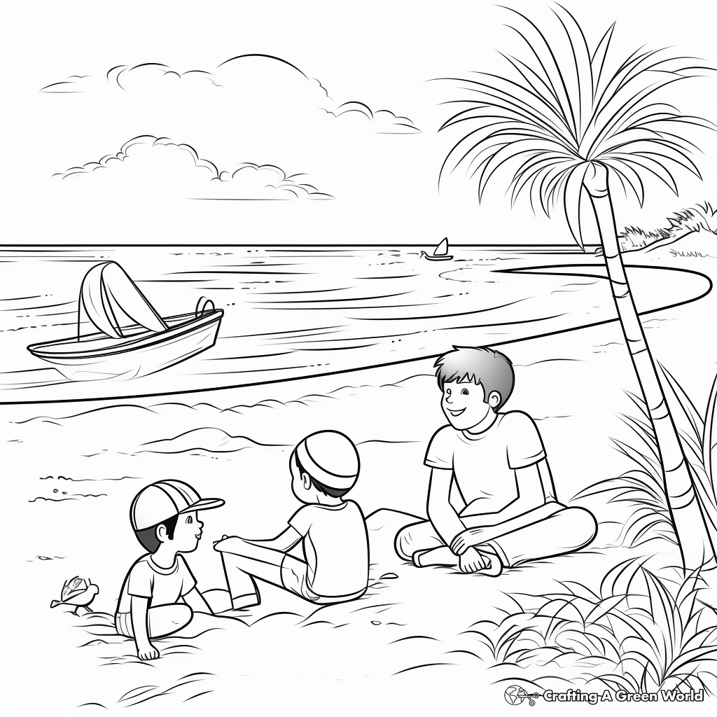 Simple-Seaside Coloring Pages 3