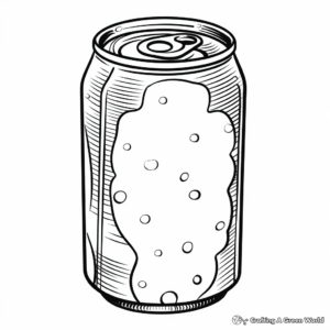 Simple Soda Can Coloring Pages 1