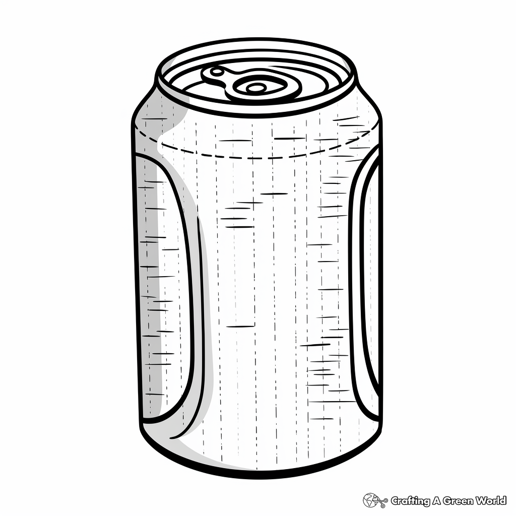 Simple Soda Can Coloring Pages 2