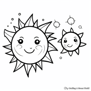 Simple Sun Coloring Pages for Toddlers 2