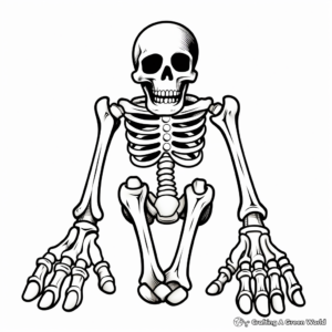 Skeleton Toes Anatomy Coloring Pages 4