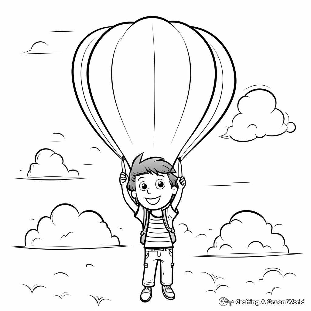 Sky High Balloon Coloring Pages 3