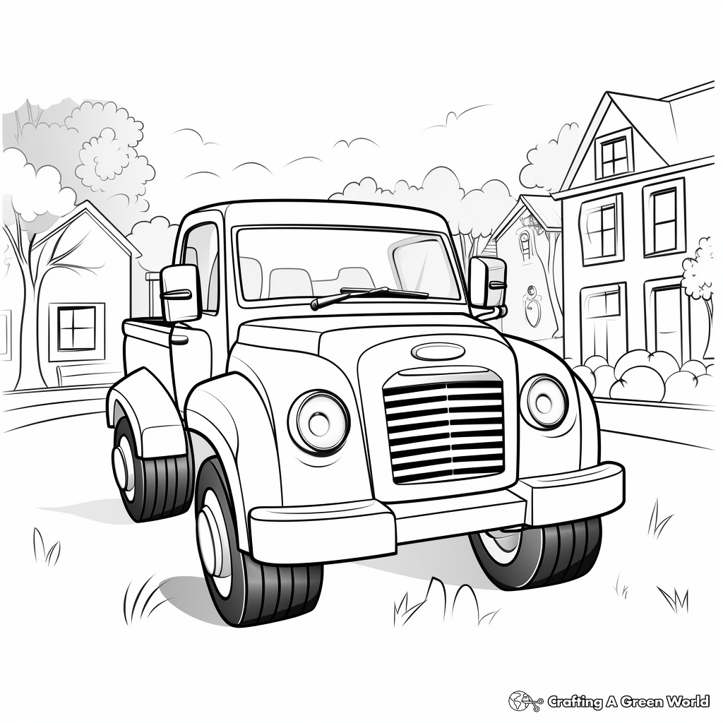 Small Printable Coloring Pages of Cars for Kids 1