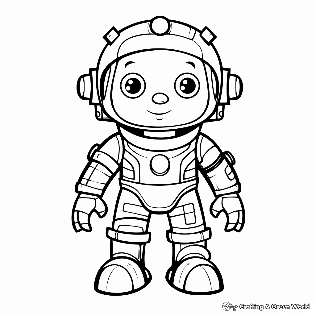Small Printable Coloring Pages of Cartoon Characters 1