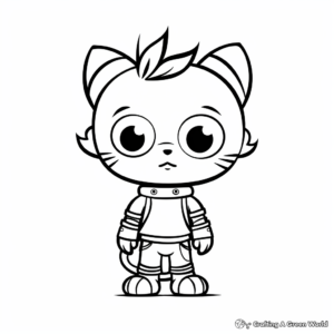 Small Printable Coloring Pages of Cartoon Characters 2