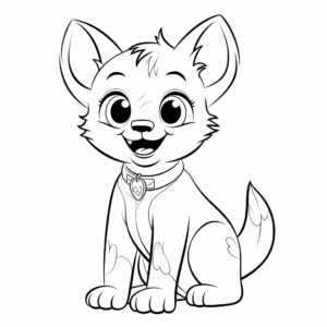Smiling Siamese Cat Coloring Pages 2