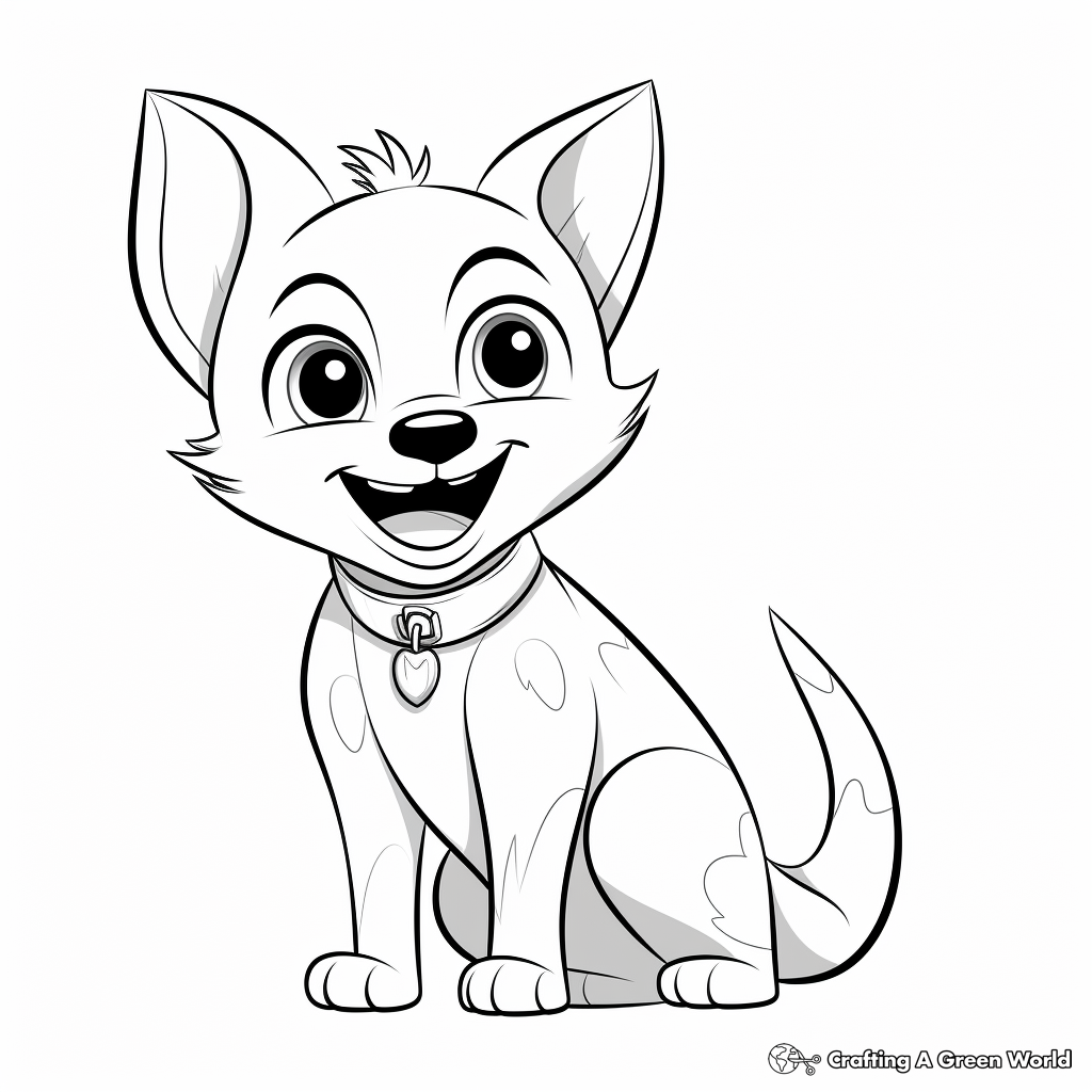 Smiling Siamese Cat Coloring Pages 4
