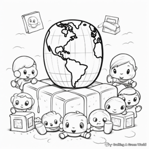 S'mores from Around the World Coloring Pages 1
