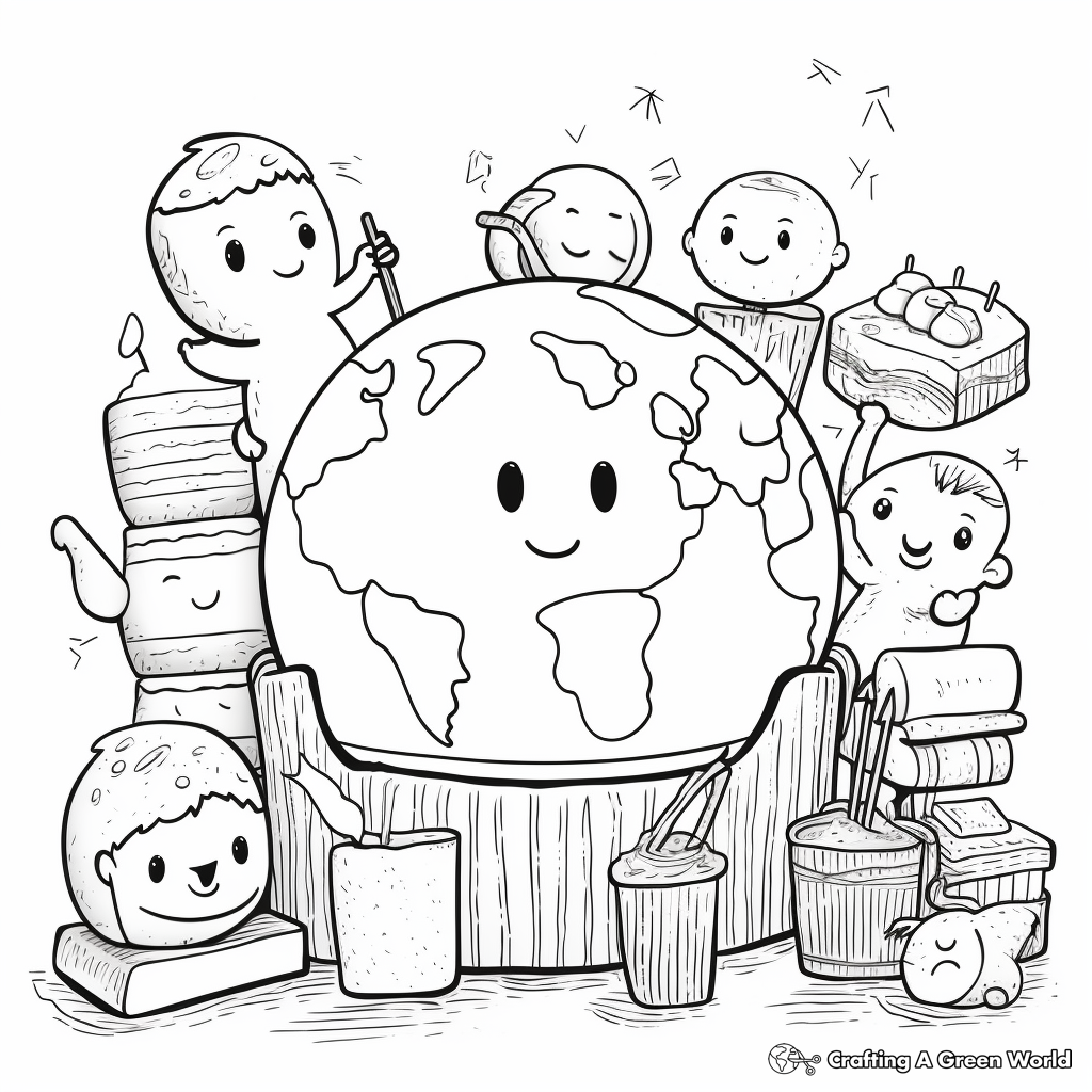 S'mores from Around the World Coloring Pages 2