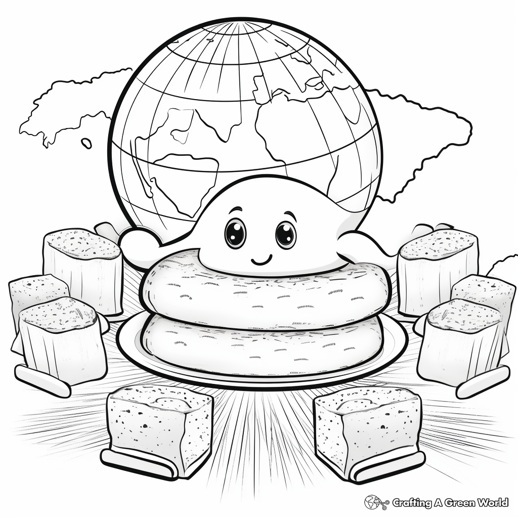S'mores from Around the World Coloring Pages 3