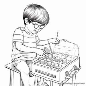 S'mores Making Process Coloring Pages 3