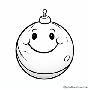 Snowman Ornament Coloring Pages for Winter Fun 2