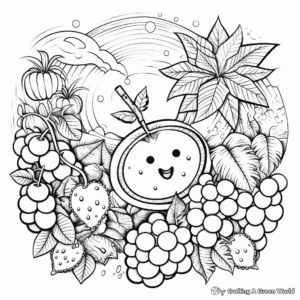 Soft 'Gentleness' Fruit of the Spirit Coloring Pages 1