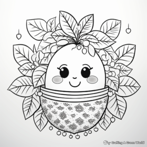 Soft 'Gentleness' Fruit of the Spirit Coloring Pages 4