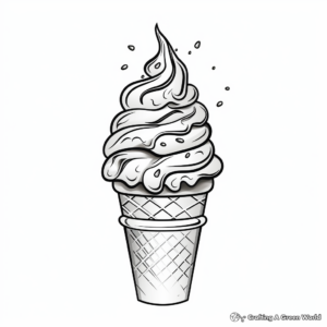 Soft Serve Ice Cream Coloring Pages 1