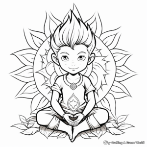 Solar Plexus Chakra Coloring Pages for Healing 4