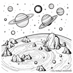 Solar System Exploration Coloring Sheets 2