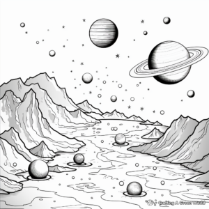 Solar System Exploration Coloring Sheets 3