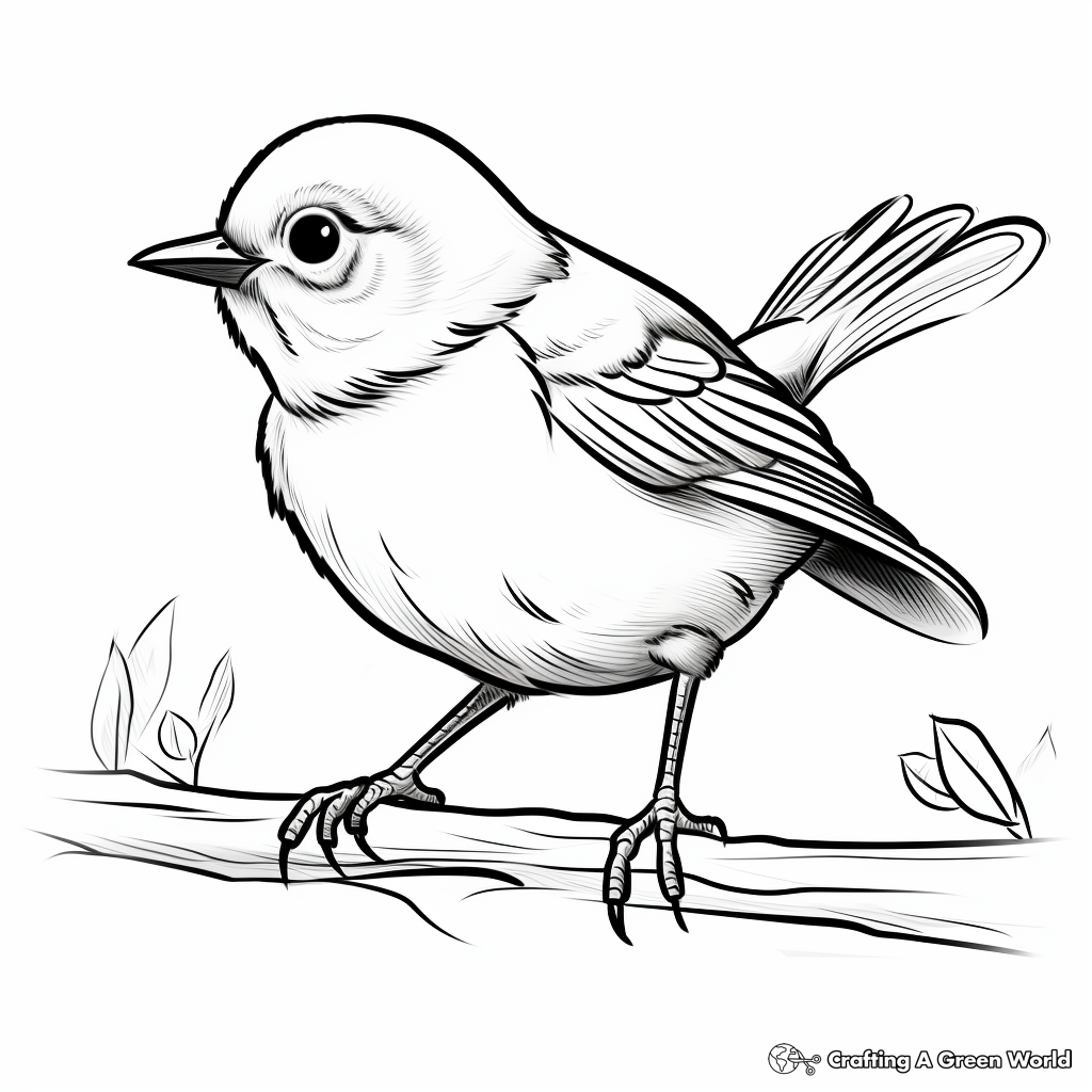 Soothing Baby Nightingale Coloring Sheets for Adults 1