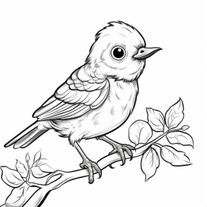 Soothing Baby Nightingale Coloring Sheets for Adults 2