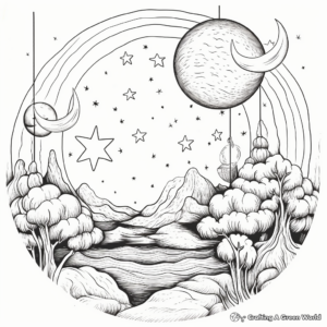 Soothing Celestial Bodies Coloring Pages 1