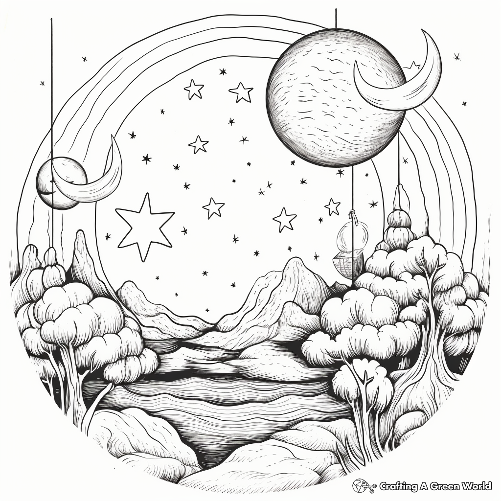 Soothing Celestial Bodies Coloring Pages 1