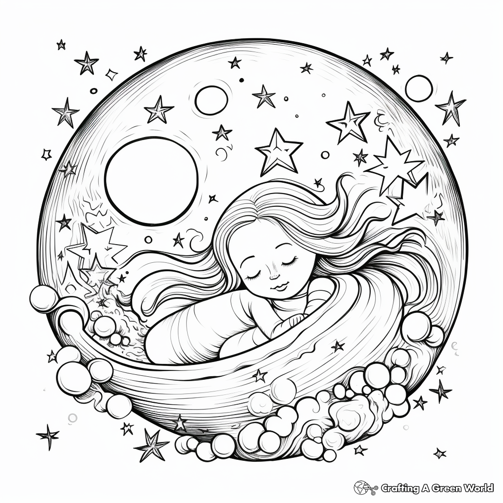 Soothing Celestial Bodies Coloring Pages 2