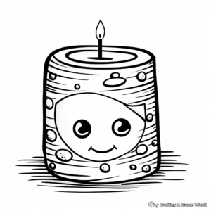 Soothing Spa Candle Coloring Pages 3