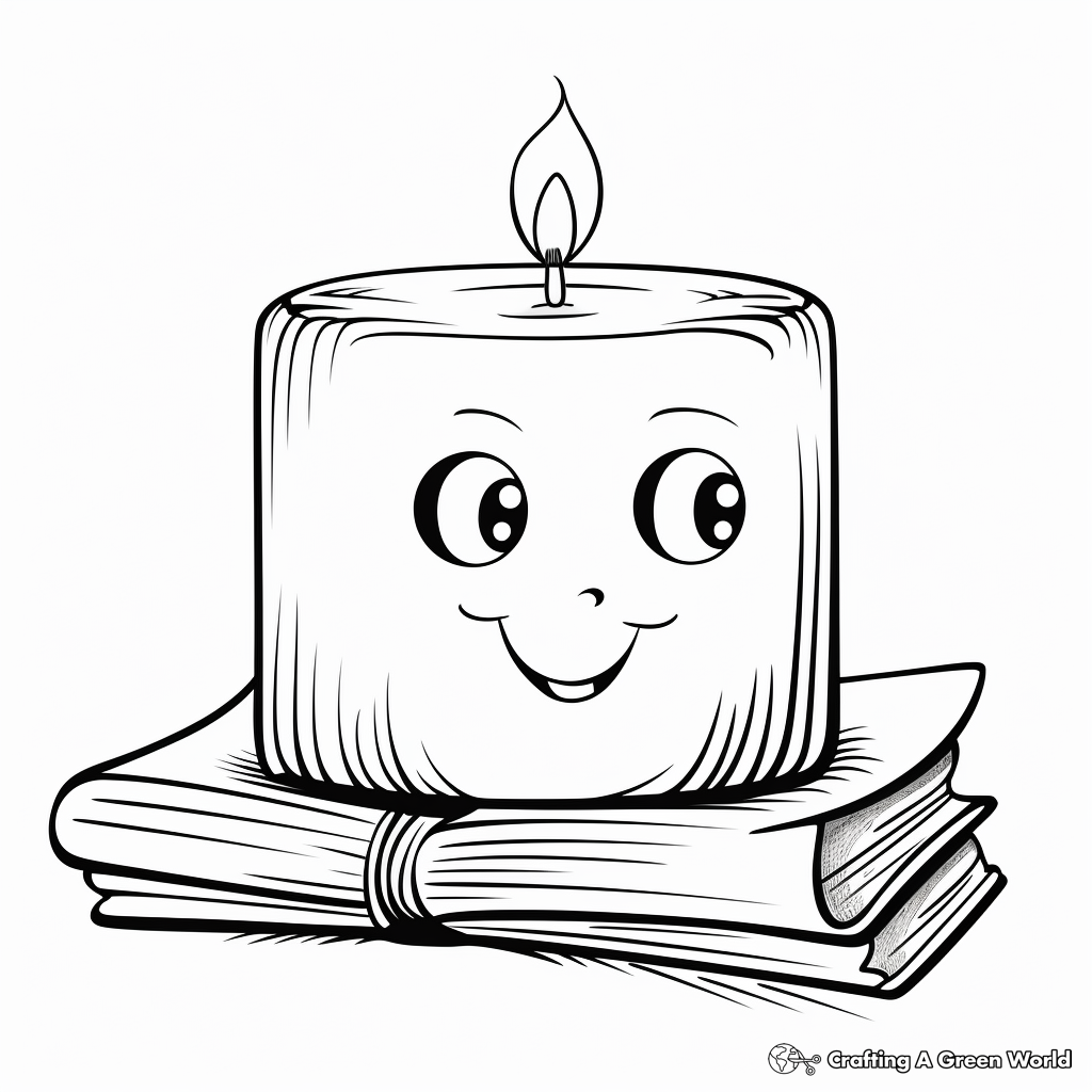 Soothing Spa Candle Coloring Pages 4