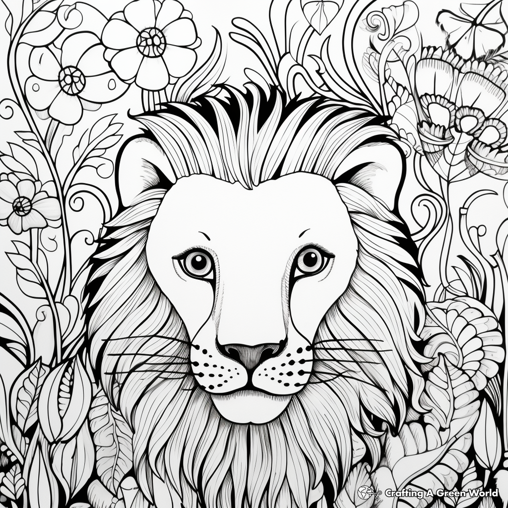 Sophisticated Animal Patterns Coloring Pages 4