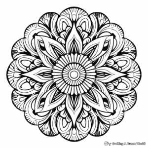 Sophisticated Detailed Mandala Coloring Pages 2