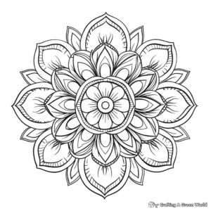 Sophisticated Detailed Mandala Coloring Pages 3