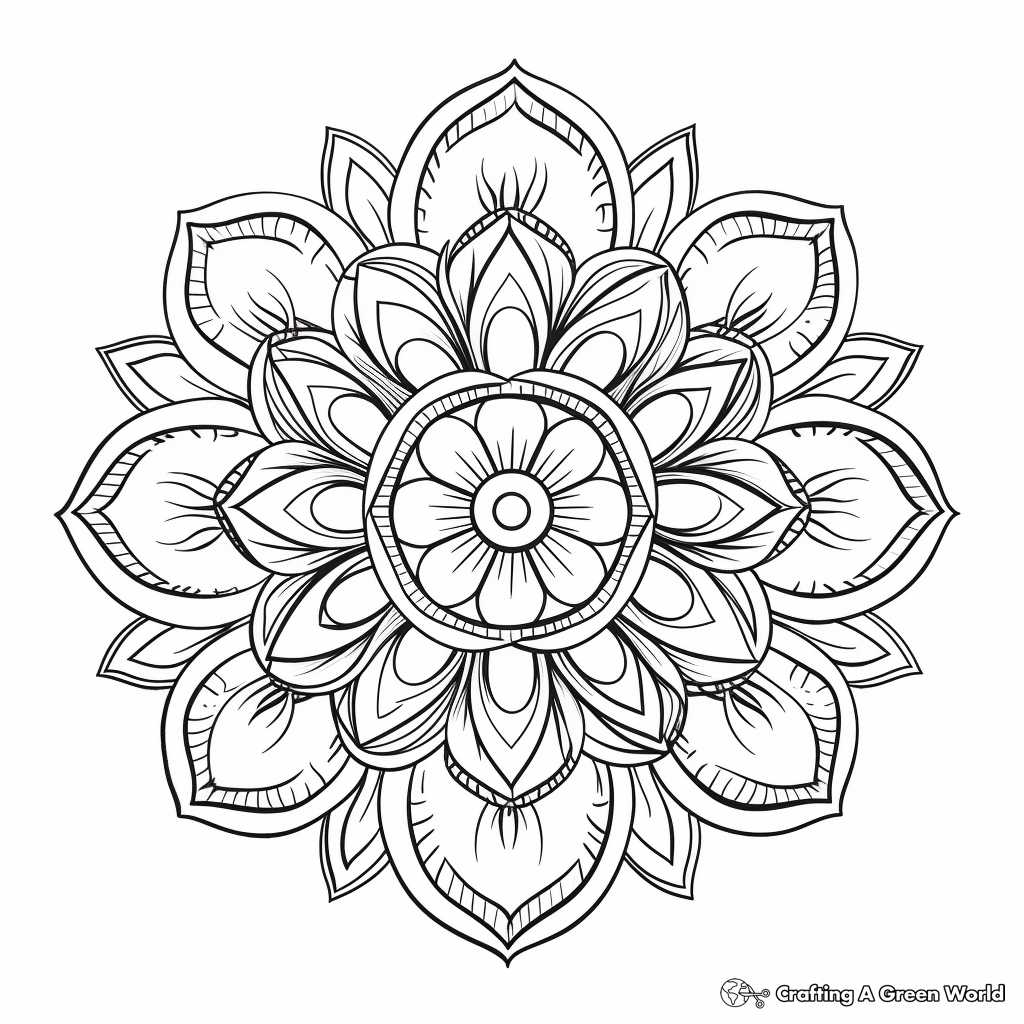 Sophisticated Detailed Mandala Coloring Pages 3