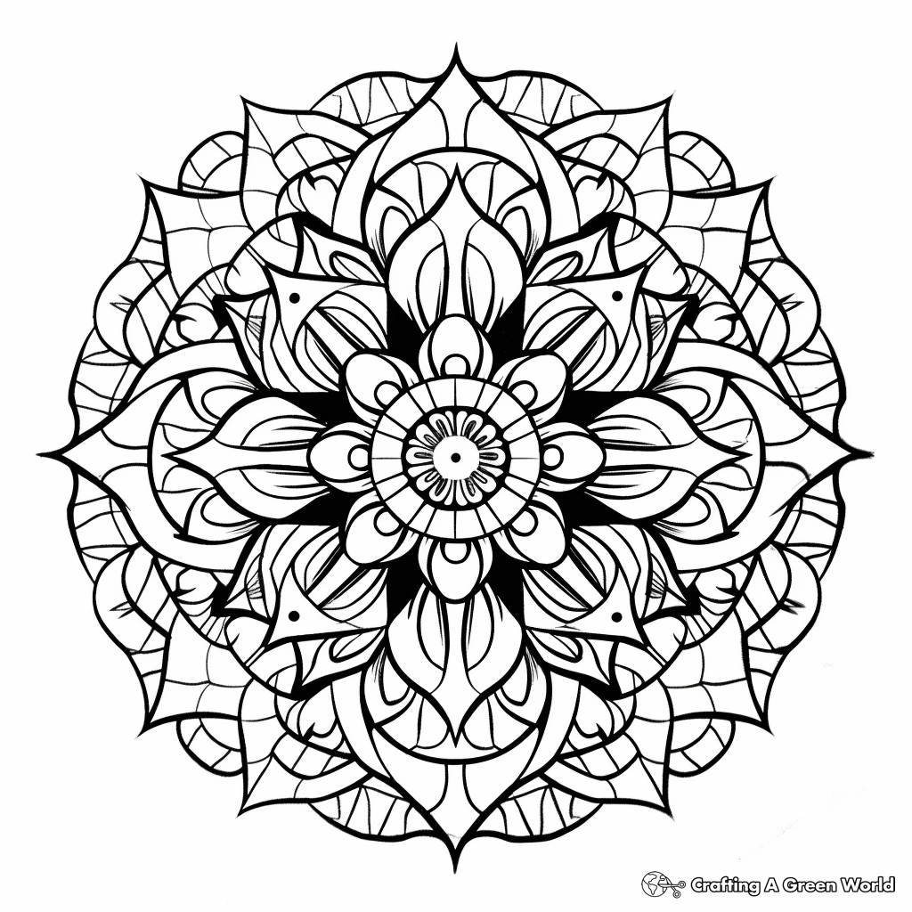 Sophisticated Detailed Mandala Coloring Pages 4