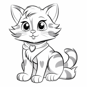 Sophisticated Ragamuffin Cat Coloring Pages 3