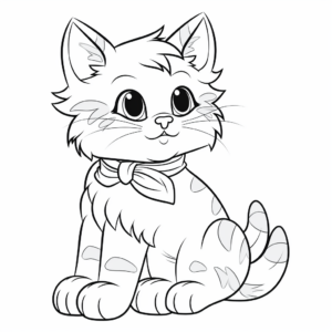 Sophisticated Ragamuffin Cat Coloring Pages 4