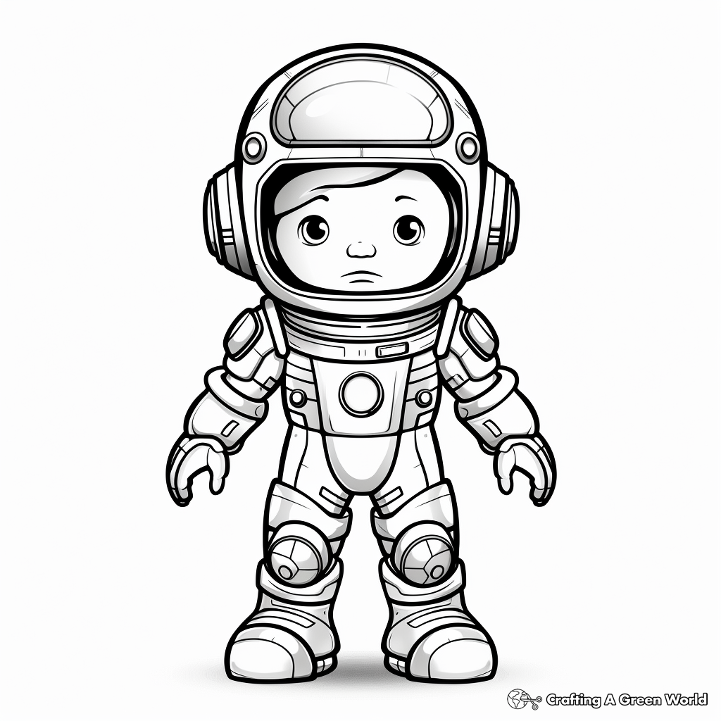 Space Suit Coloring Pages 1