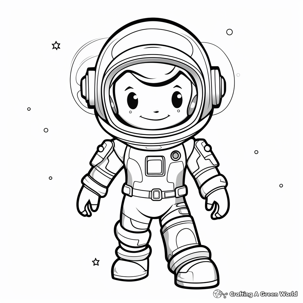 Space Suit Coloring Pages 4